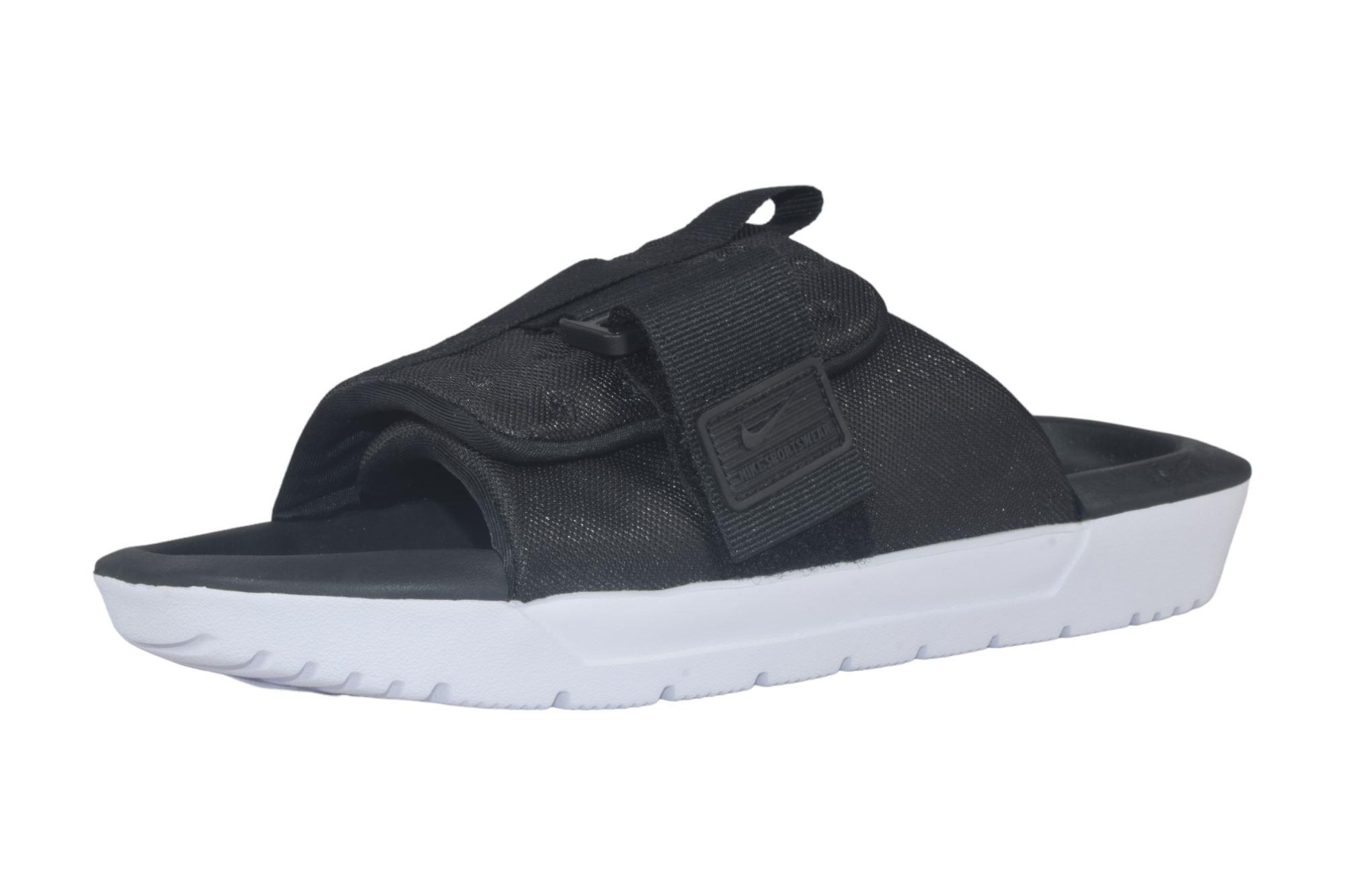 Nike Black Black White Noir Blanc Noir Slides Slippers Parmar Boot