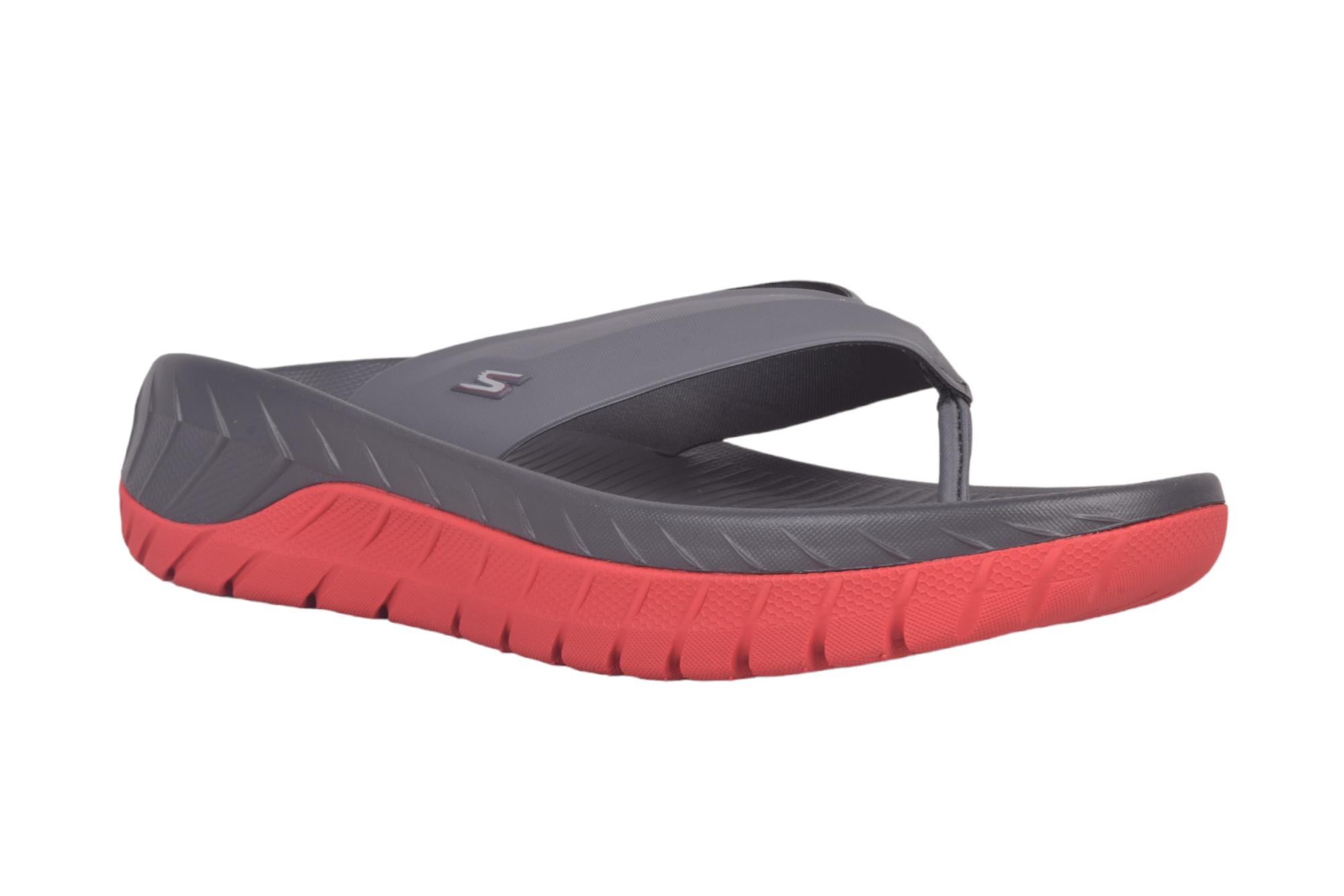 Skechers CHARCOAL/RED SLIPPERS Online Shopping @ HOUSE | Buy Footwear Men, Women & Kids