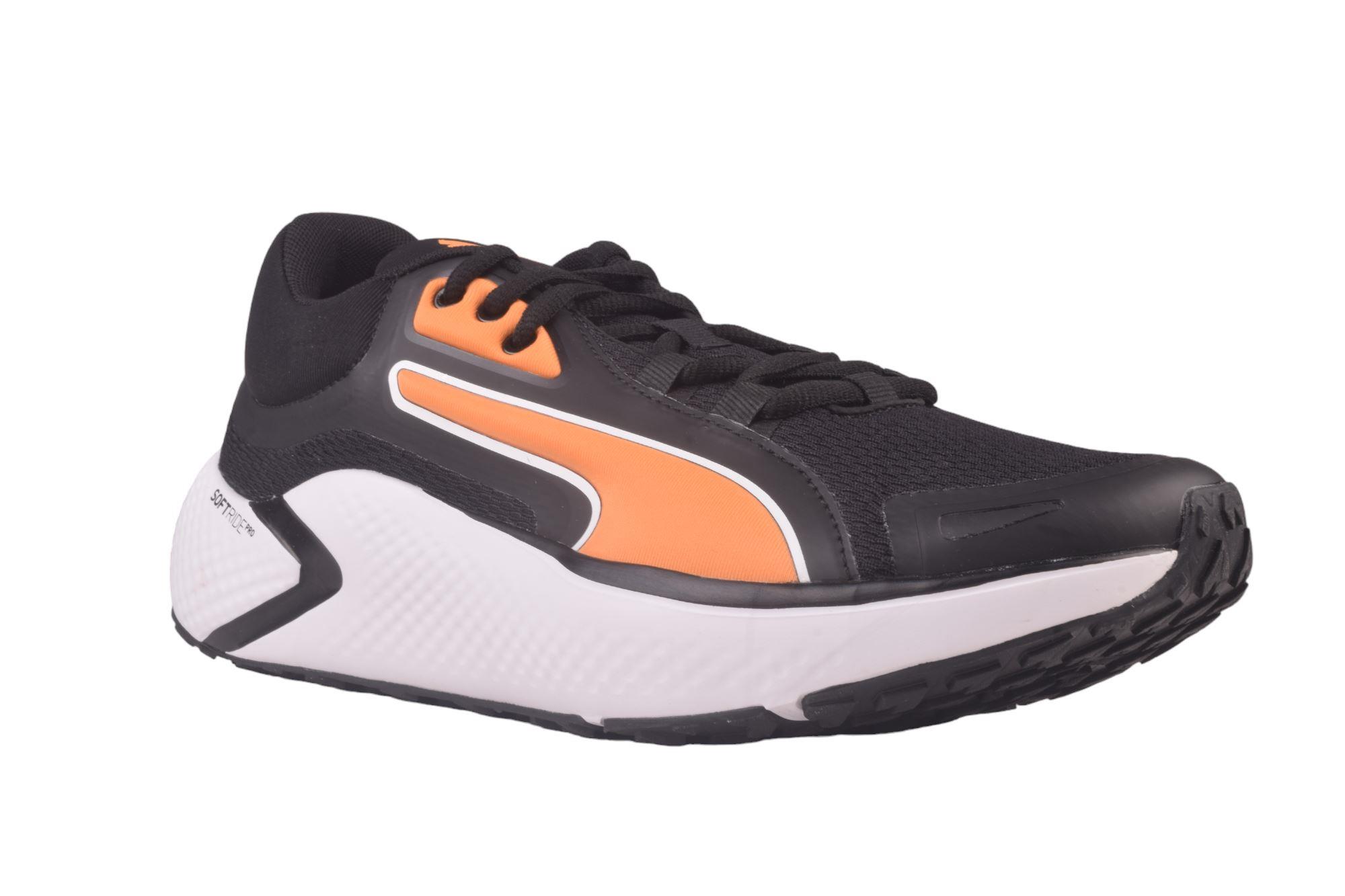 Puma black orange trainers best sale