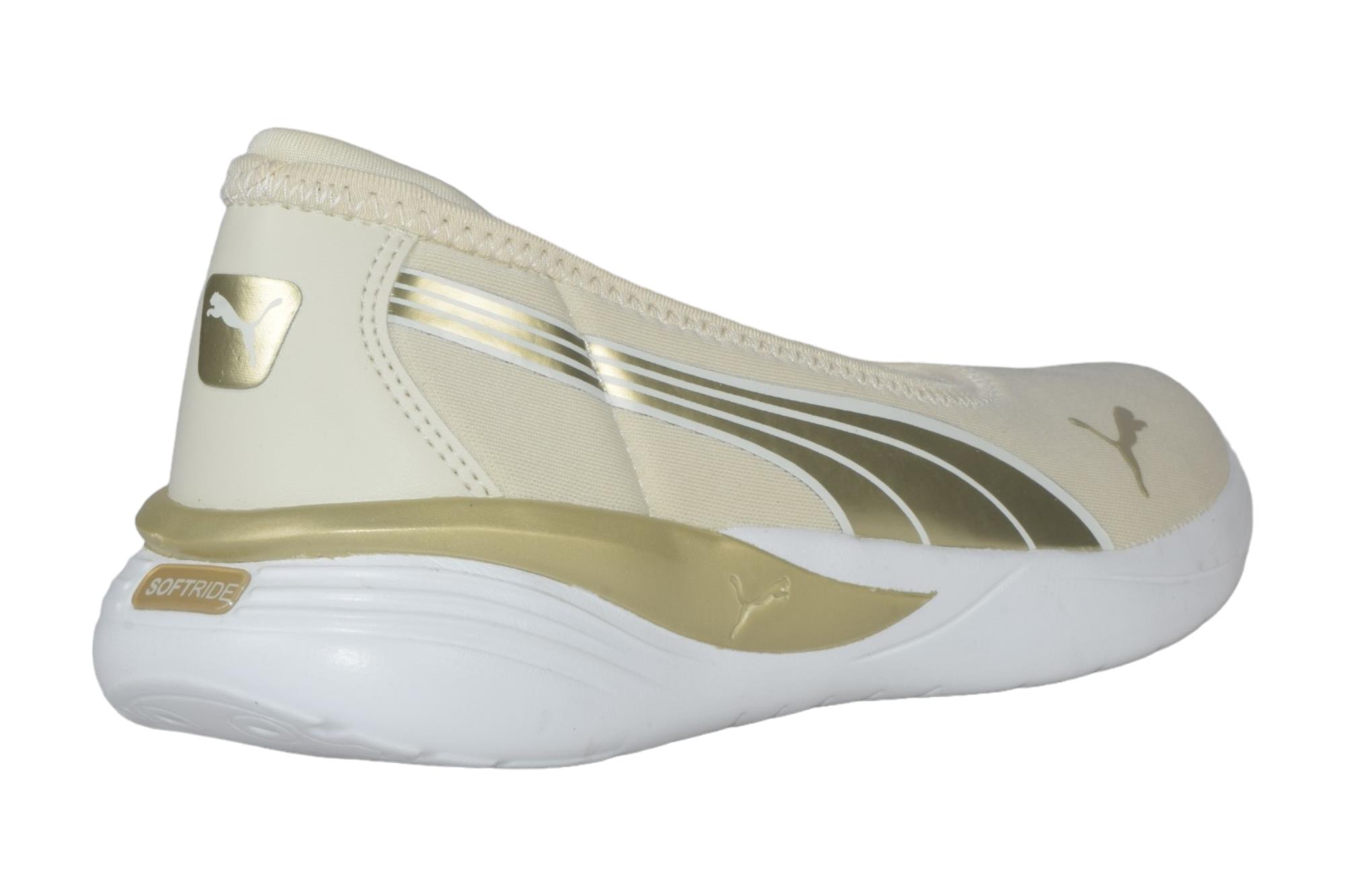 Puma ALPINE SNOW-METALLIC GOLD-WHITE BALLERINAS ::PARMAR BOOT HOUSE ...