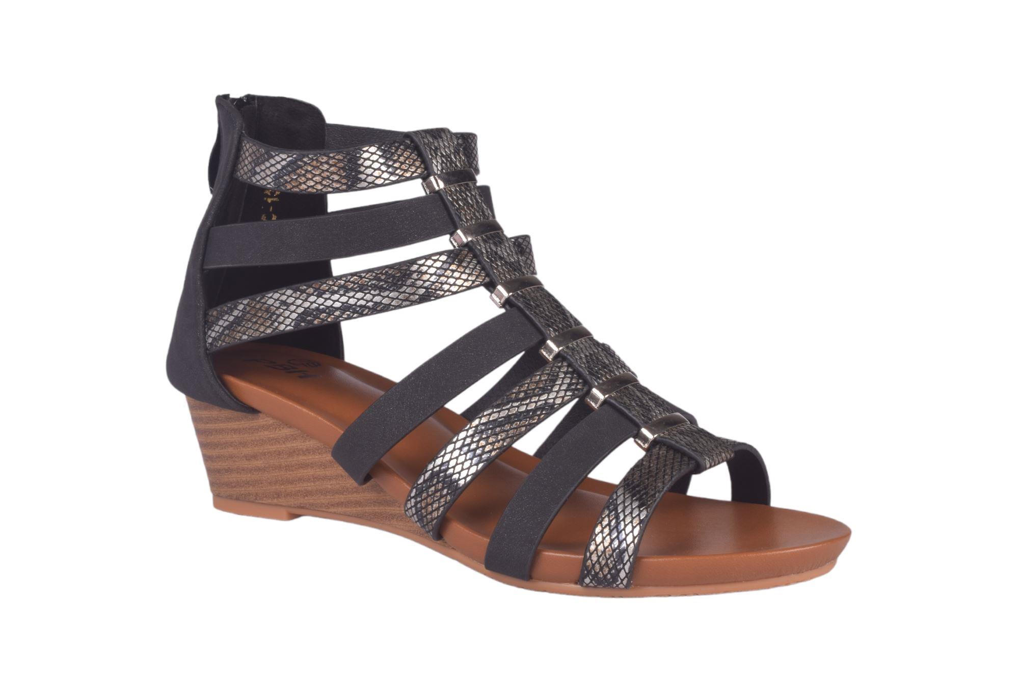 Update more than 191 women’s gladiator wedge sandals super hot
