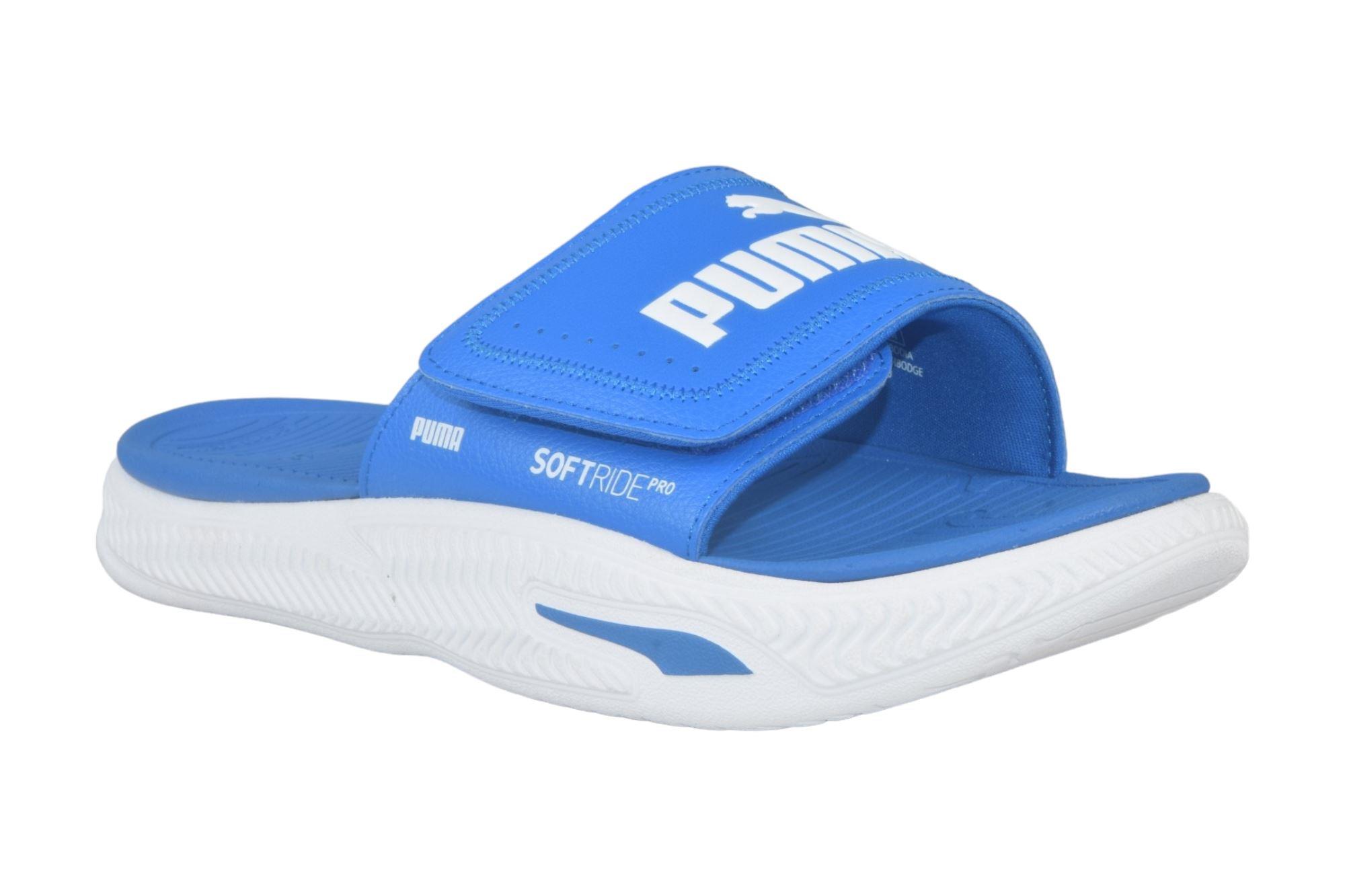 Puma flip flops blue best sale