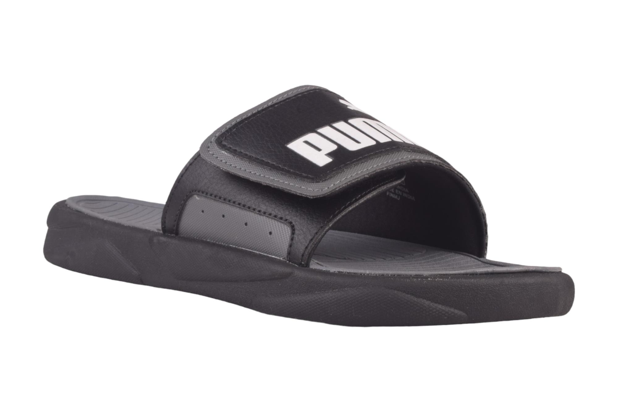 Puma BLACK WHITE SLIDES SLIPPERS PARMAR BOOT HOUSE Buy Footwear and Accessories For Men Women Kids