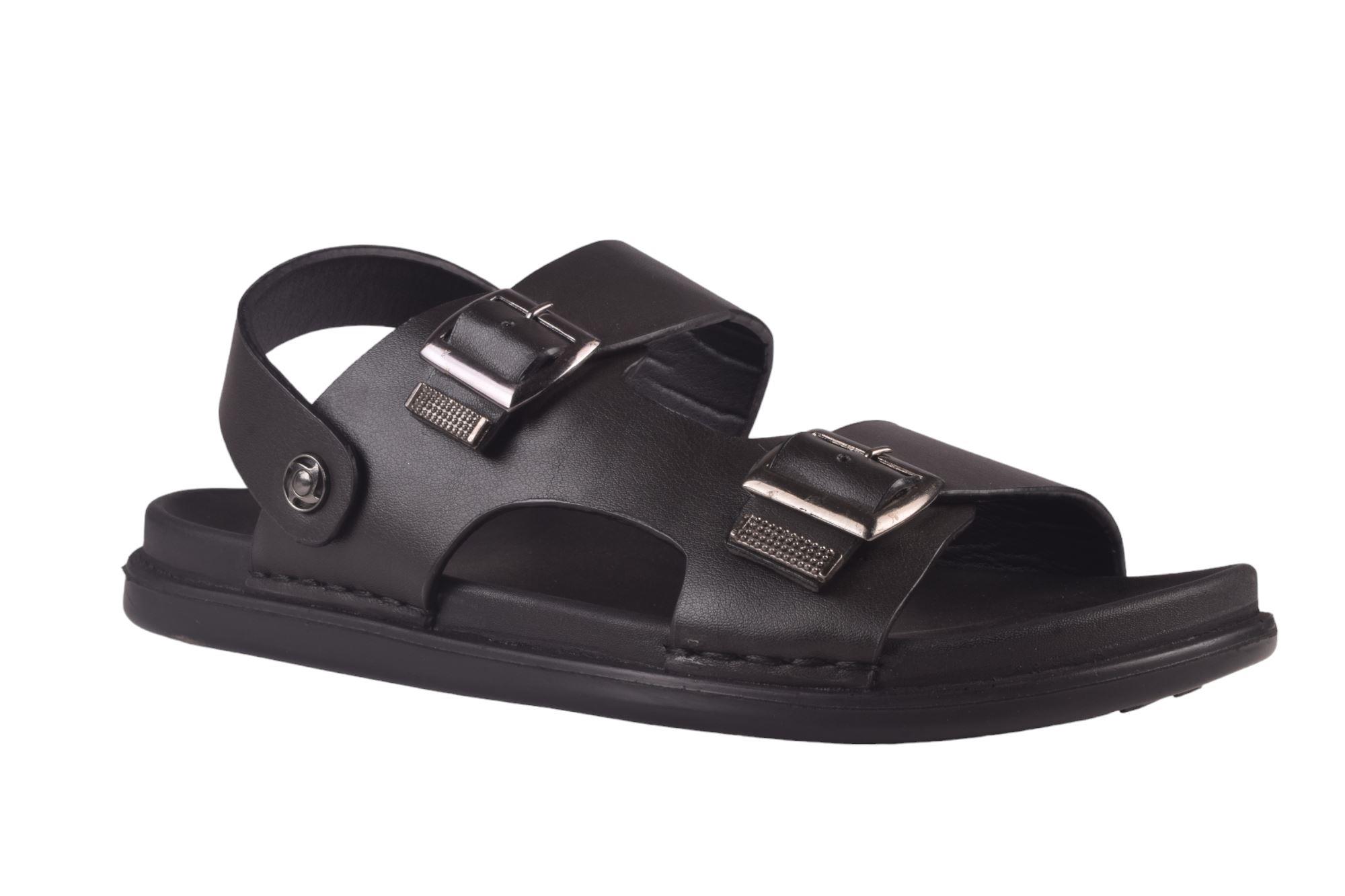 Buy Gabicci Mens Black Trans-G Leather Sandals Online at Regal Shoes |  8475952