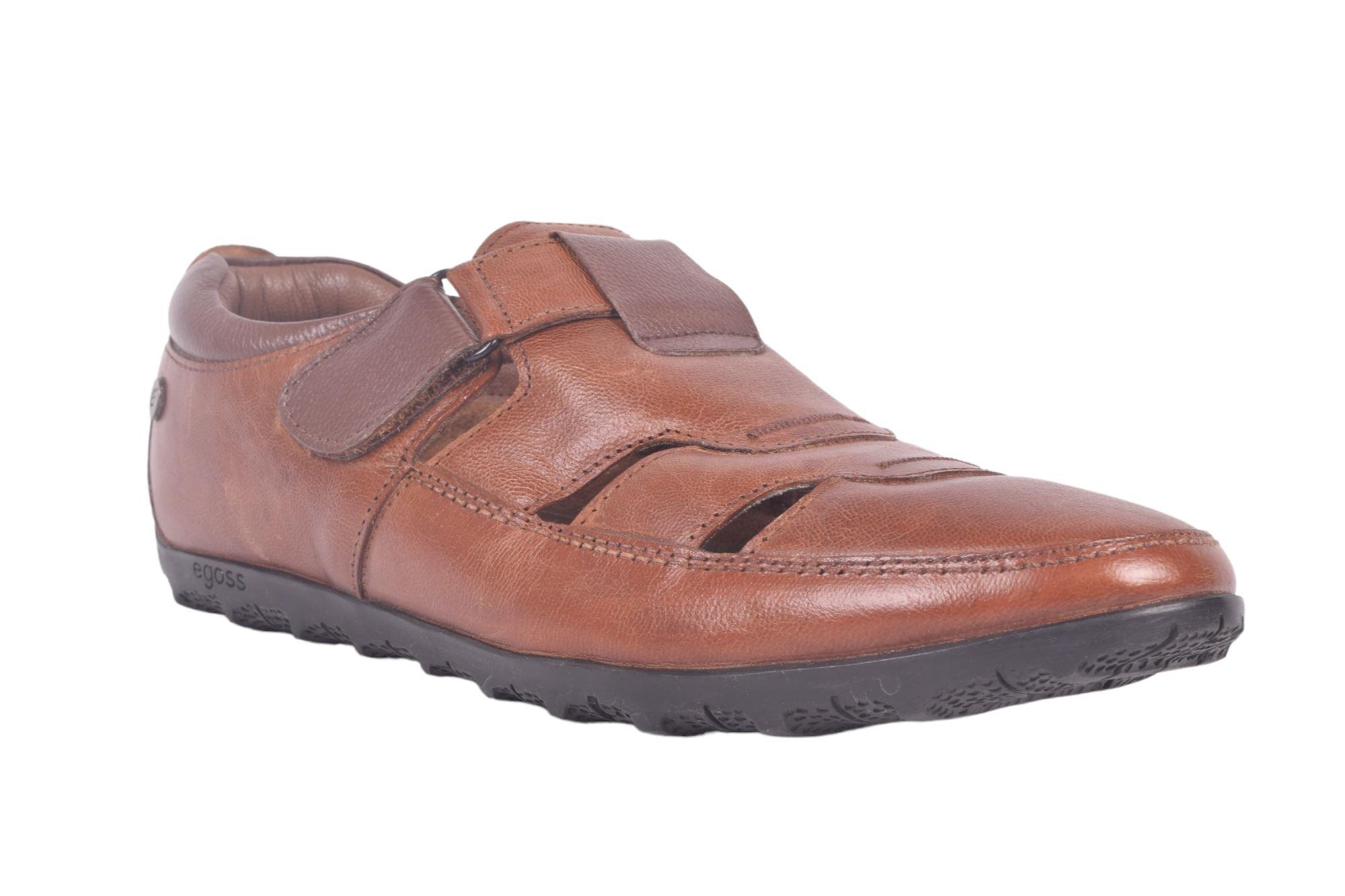 Coolsteps shoes Men's Brown Synthetic Leather Velcro Casual Sandals
