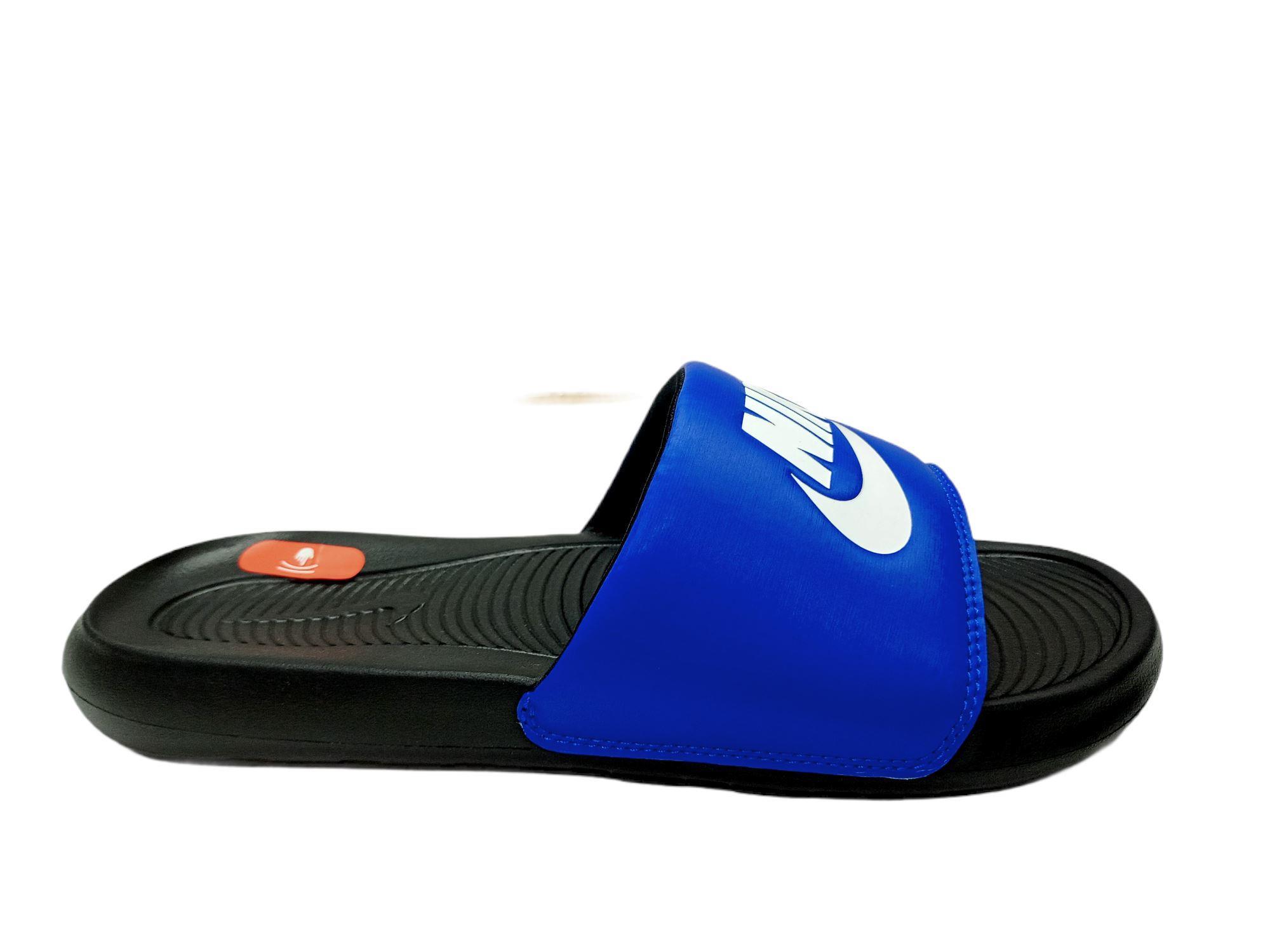 nike slipper blue