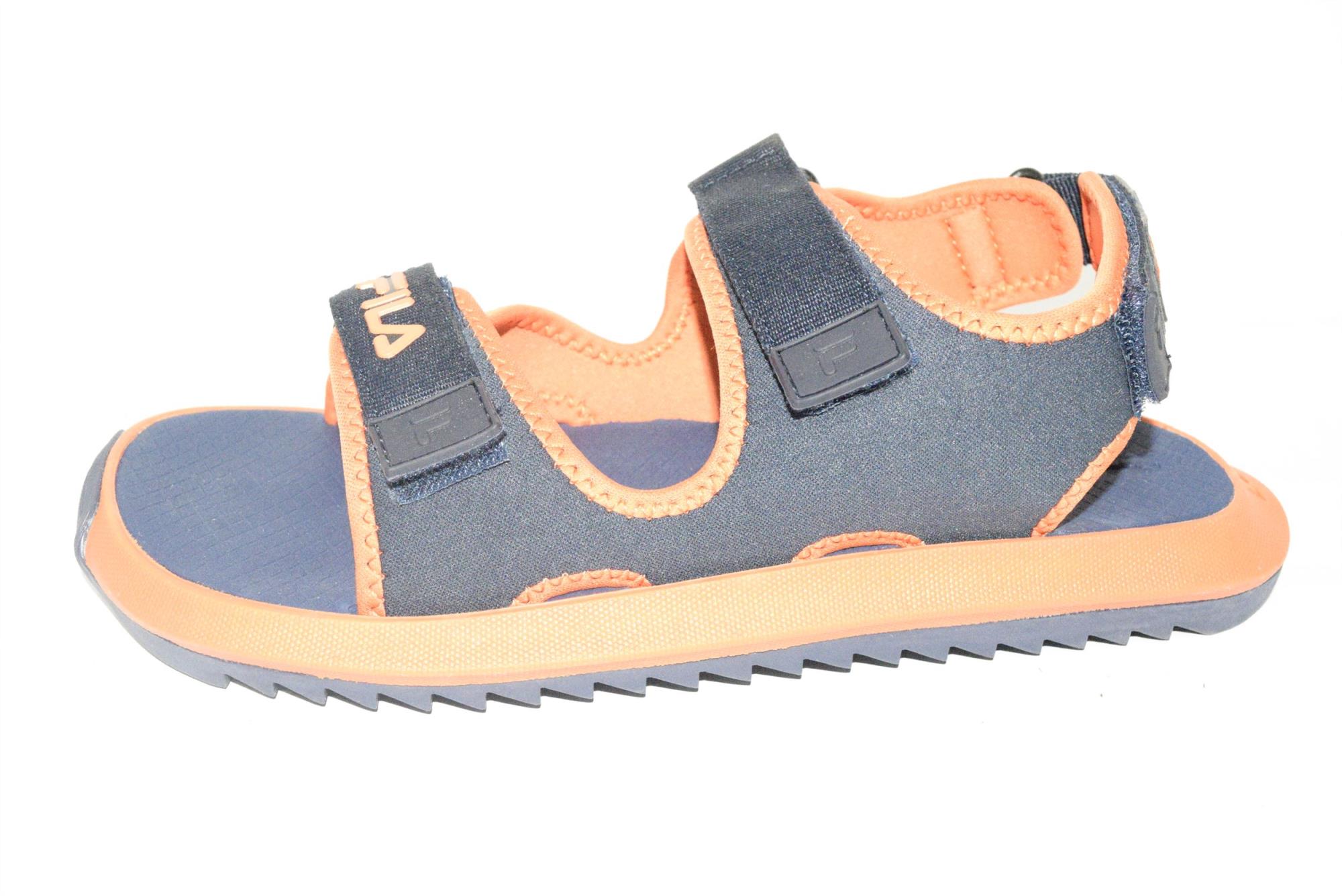 fila sandals mens orange