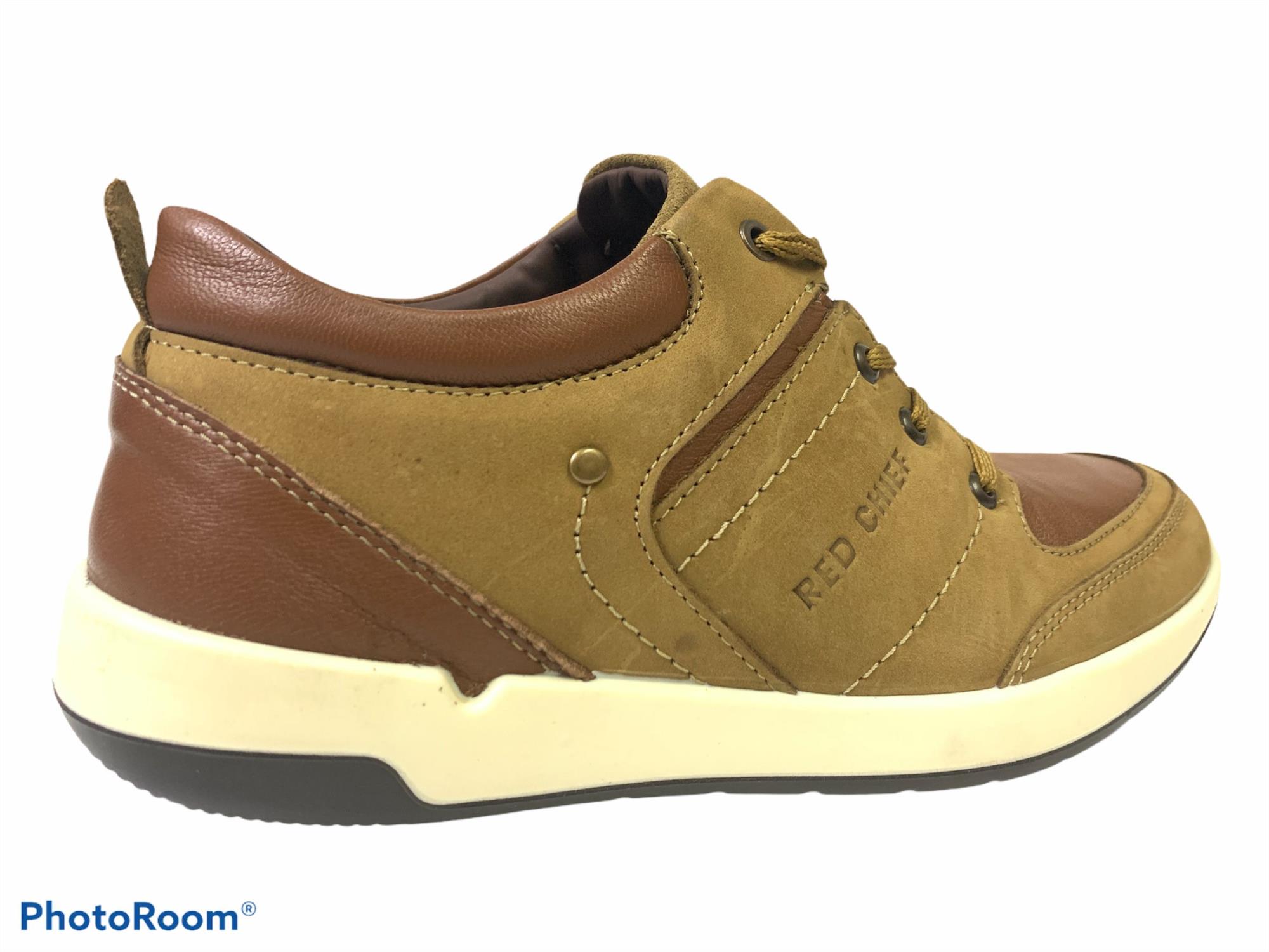red chief camel leather casual shoes