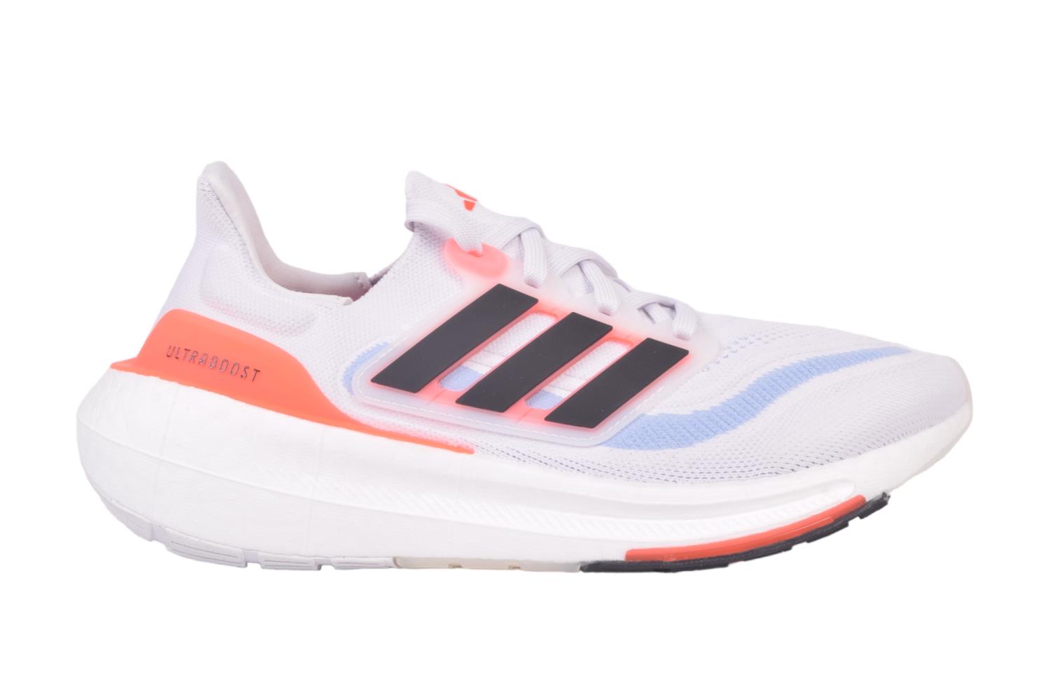 Adidas white shoes with orange best sale