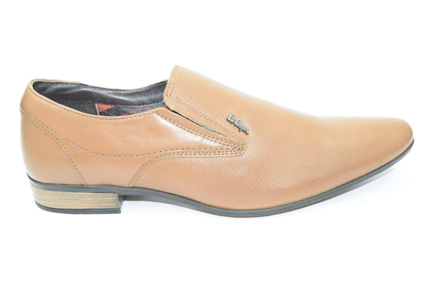 lee cooper tan casual shoes