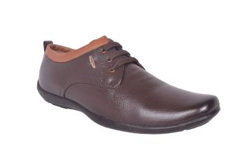 red chief camel leather casual shoes